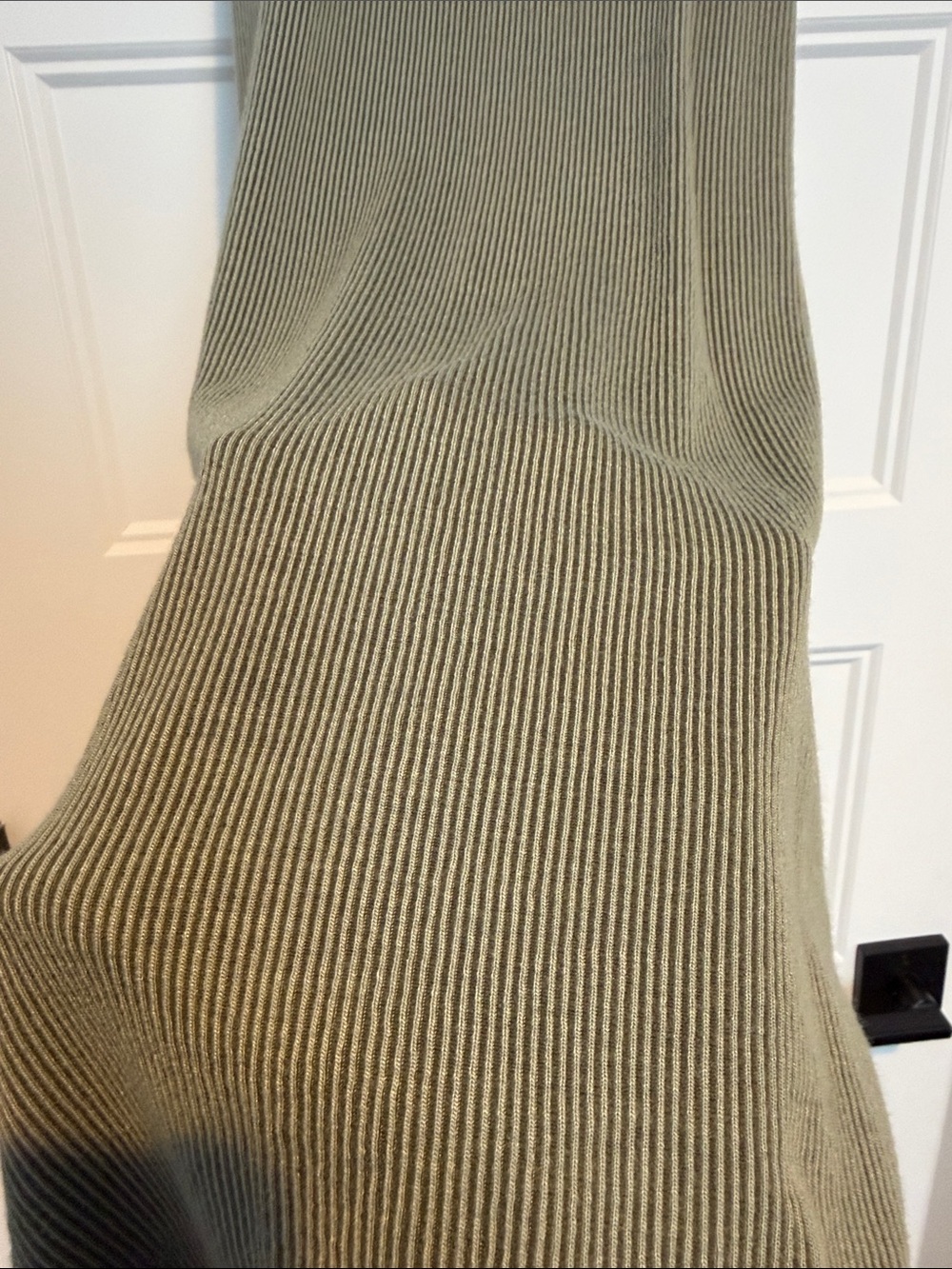 Lulu's Olive Green Ribbed Racerback Maxi Dress - Picture 2 of 3